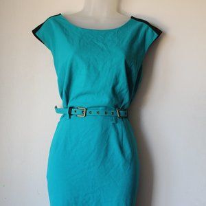 Green and Black Calvin Klein Dress